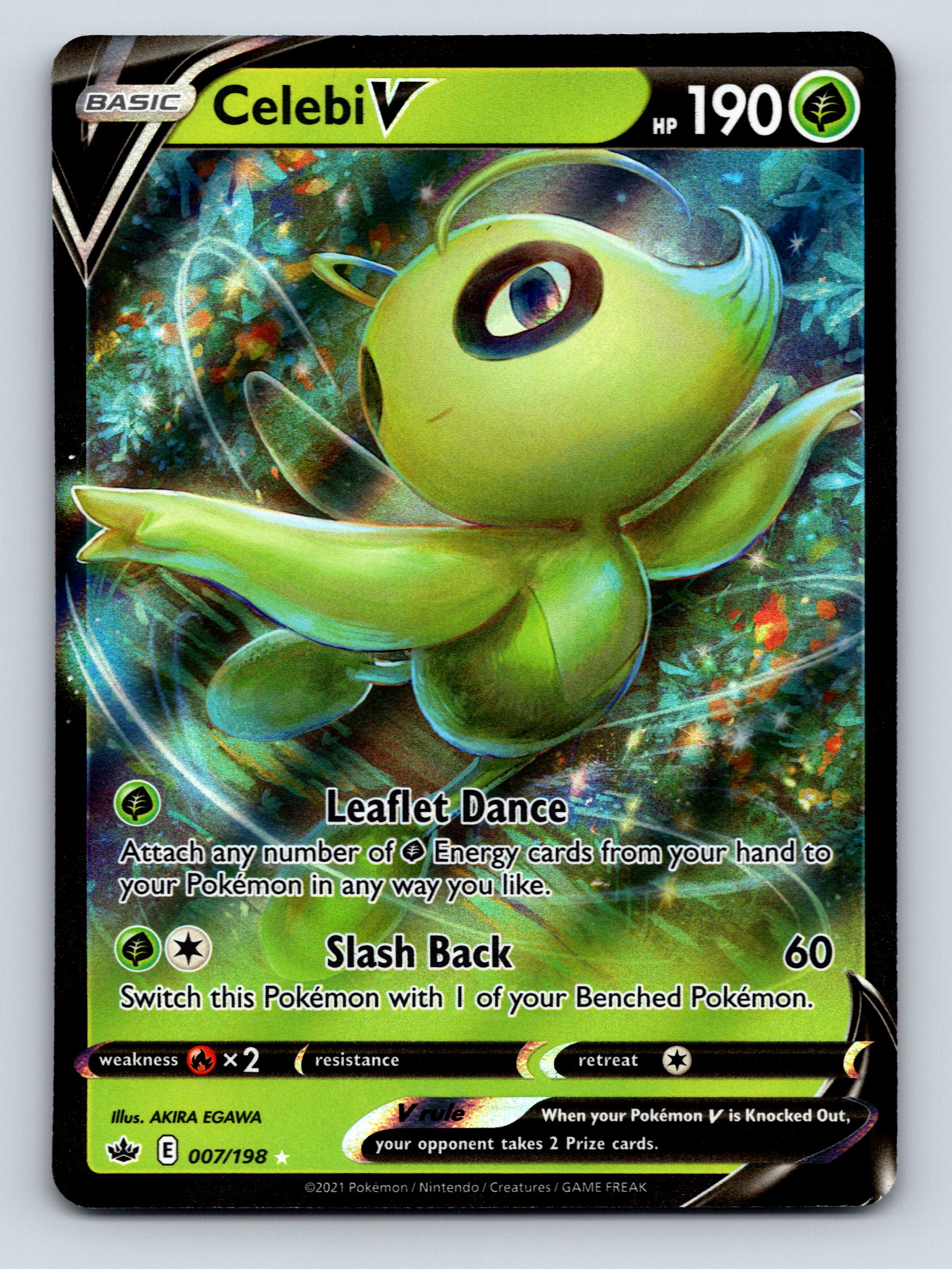 rare celebi pokemon card Celebi VMax - 199/198 Hyper Secret Rainbow Rare main image 1