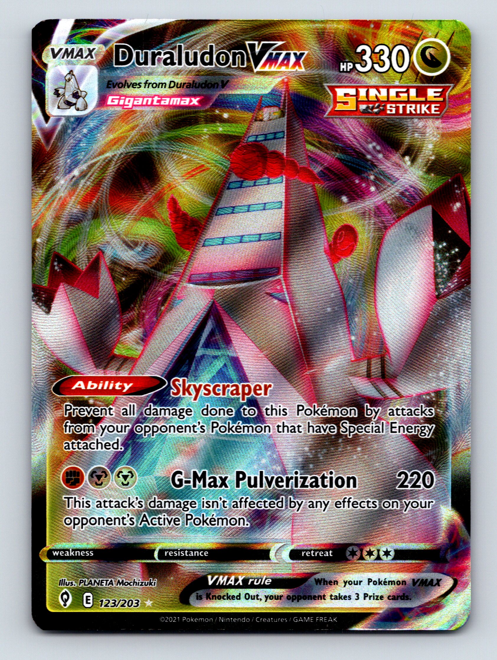 pokemon duraludon card Amazon.com: Duraludon VMAX 123/203 - Ultra Rare - Evolving Skies